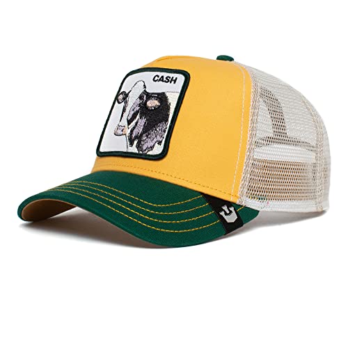Goorin Bros. The Farm Adjustable Snapback Mesh Trucker Hat, Yellow Cash Cow, One Size