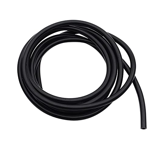 AC PERFORMANCE High Performance Silicone Vacuum Tubing Hose, ID 1/8" (3mm), Wall Thickness 2mm, 10 Feet per roll (3 Meter), Black 60 psi Maximum Pressure