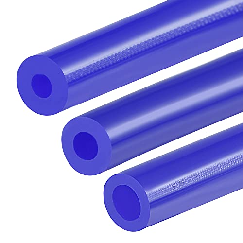 MECCANIXITY Vacuum Silicone Tubing Hose 5/32" 1/4" 3/8" ID 1/8" Wall Thick 5ft Blue High Temperature for Engine