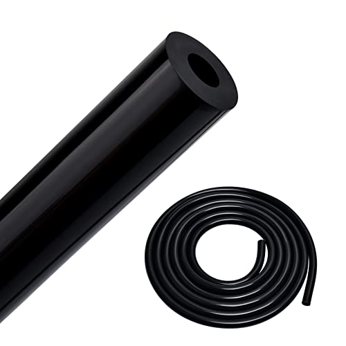 EVIL ENERGY 1/4" Silicone Vacuum Tubing Hose Line 10FT 130PSI Max Pressure Black (6mm ID)