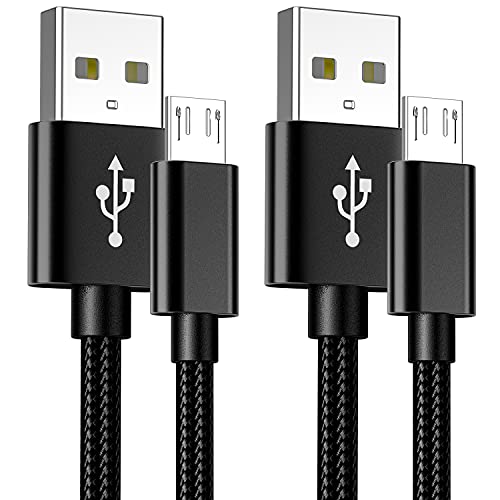 PS4 Controller Charger Cable,Playstaion 4 Charging Cord 10ft 2Pack for Sony Playstaion 4,PS4 Slim/Pro,Dualshock 4,Xbox One/One X,Micro USB High Speed Data Sync Power Wire,Nylon Braided Extra Long