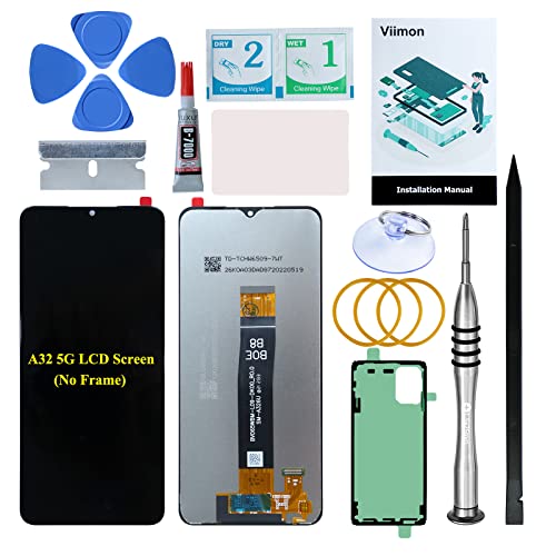 Viimon for Samsung Galaxy A32 5G OEM LCD Screen Replacement Compatible with Samsung A32 5G SM-A326U/SM-A326B LCD Display Touch Screen Digitizer Assembly with Tools and Installation Manual (No Frame)