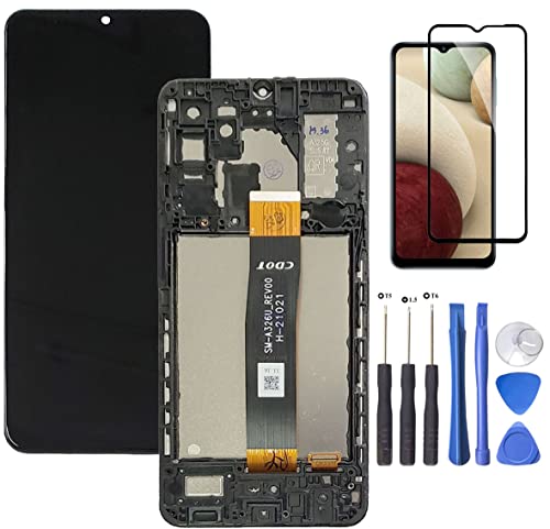 LCD Display Screen Digitizer Assembly with Housing Frame Replacement Kit for Samsung Galaxy A32 5G SM-A326U (Single-SIM) US Version