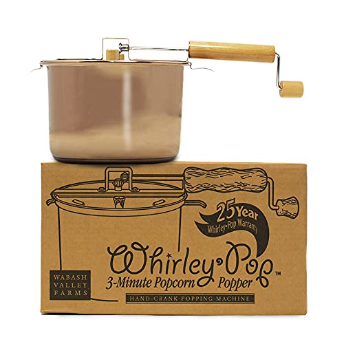 Original Whirley-Pop Popcorn Popper - Metal Gear - Copper