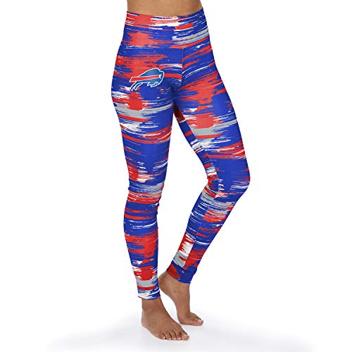 Officially Licensed Zubaz Women's NFL NFL Women's Paint Legging, Buffalo Bills, Size Medium