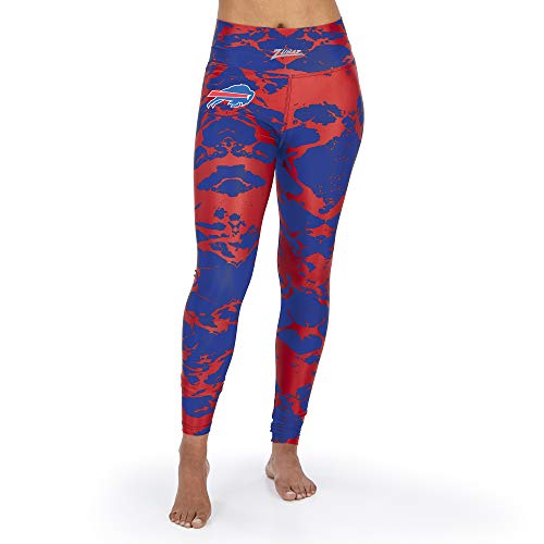 Officially Licensed Zubaz Women's NFL NFL Women's Lava Legging, Buffalo Bills, Size Large