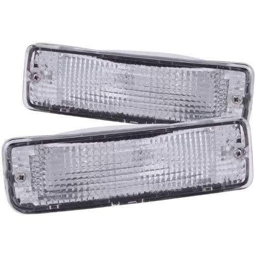 Anzo USA 511019 Toyota Chrome Clear w/Amber Reflectors Bumper Light Assembly - (Sold in Pairs)
