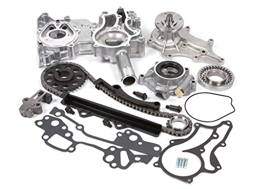 Evergreen TCK2000WOPT Compatible With Toyota 22R Timing Chain Kit w/Timing Cover, Water Pump & Oil Pump