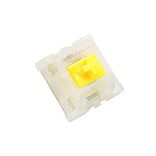 Gateron Milky Yellow switches pro, pre lubed 5 pin,Keyboard switches for MX Mechanical Keyboards70PCS