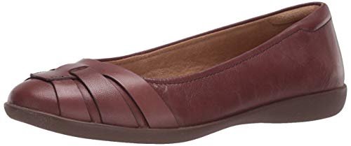 Naturalizer womens Freeport Ballet Flat, Cinnamon, 8 Wide US