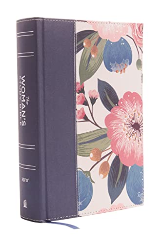 NIV, The Woman's Study Bible, Cloth over Board, Blue Floral, Full-Color, Red Letter: Receiving God's Truth for Balance, Hope, and Transformation