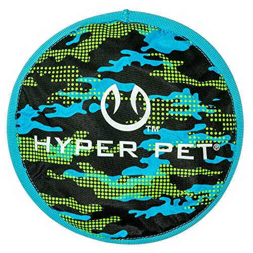 Hyper Pet Flippy Flopper Dog Frisbee Interactive Dog Toys (Flying Disc Dog Fetch Toy & Outdoor Dog Toys That Float) Alternative to Dog Rope Toy & Dog Ball (Multiple Options Available) 9" Camo