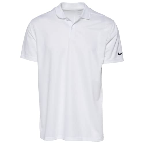 Nike Men's Victory Solid OLC Golf Polo (White, Large)