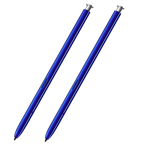 2 Pack Galaxy Note 10 Pen Stylus Touch S Pen Replacement (No Bluetooth) for Samsung Galaxy Note 10 / Note 10 Plus (Aura Glow Silver)