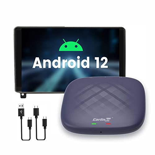 CarPlay Ai Box Max Android 12, Magic Box Support Netflix/YouTube, Wireless CarPlay & Android Auto Dongle,QCM 6125, 8GB RAM+128 GB ROM, 8-Core Processor, Performance Improve 33%