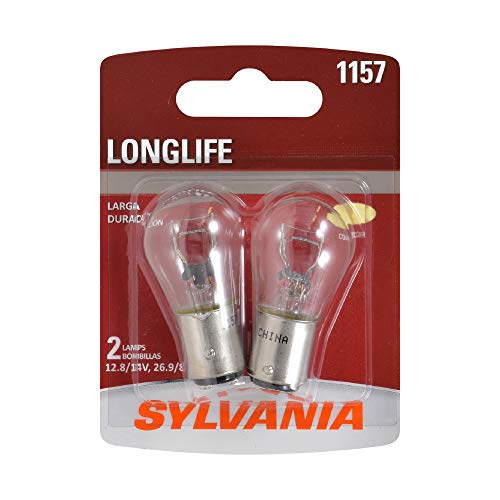 SYLVANIA - 1157 Long Life Miniature Bulb, (Contains 2 Bulbs)