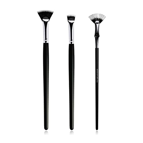 Fan Mascara Brushes, 3Pcs Eyelash Brush, Eyebrow Brush Lash Wand for Lashes, Facial Fan Brush for Eyelash Clumping. (Fan brush)