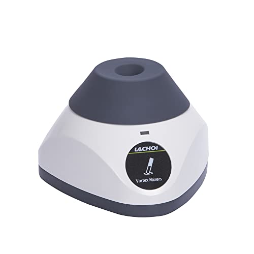 LACHOI Mini Vortex Mixer Lab Vortex Shaker with Touch Function 3500rpm Mix Up to 50ML 4.5mm Orbital Diameter for Nail Polish Inks Eyelash Adhesives Acylic Paints Test Tube Vortex Paint Mixer