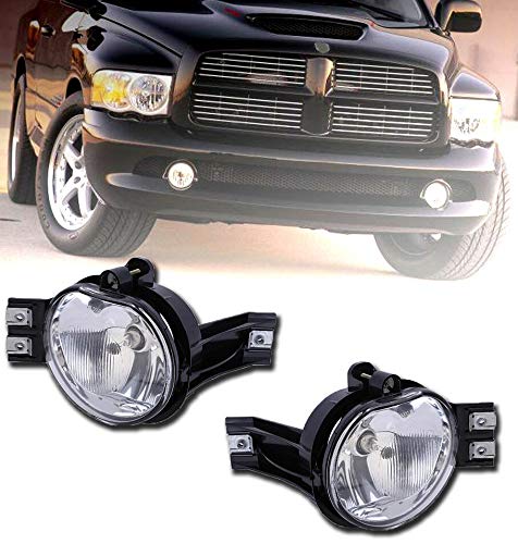 V Spec 1 pair Fog Lights Lamps Driver and Passenger Replacement for Ram Durango Pickup Truck 55077475AE 55077474AE