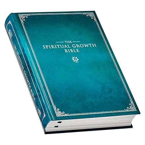 The Spiritual Growth Bible, Study Bible, NLT - New Living Translation Holy Bible, Hardcover, Teal