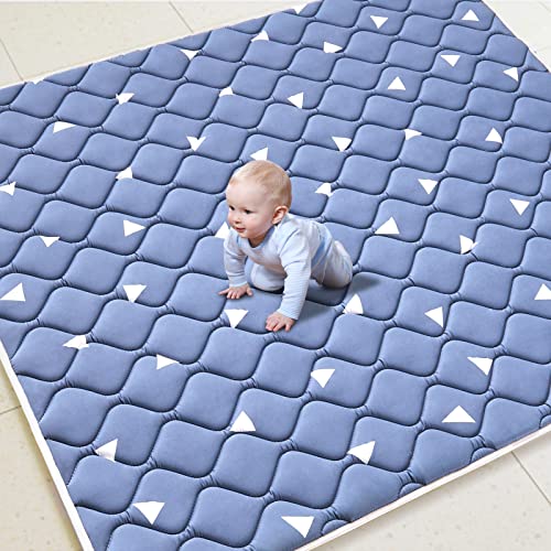 Baby Play Mat 79" X 71", Thicken Baby Crawling Mat, Extra Large Activity Playmats for Baby, Anti-Slip Portable Baby Floor Mat for Play & Tummy Time, Premium Foam Playmat for Babies, Toddlers, Infants