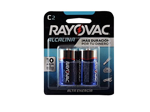 Rayovac Alkaline C Batteries, 814-2F, 2-Pack