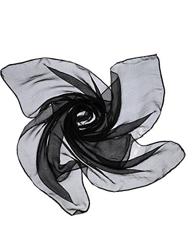 SATINIOR Chiffon Scarf Women Square Handkerchief Lightweight Satin Ribbon Scarf Retro Neck Scarf
