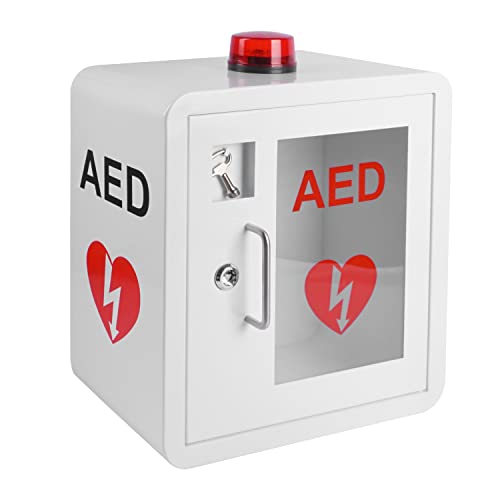 AED Cabinet fits All Cardiac Science, Zoll, AED Defibrillator, Physio-Control AED Defibrillator Wall Mounted Storage Cabinet for Emergency at Home, Office and Nursing Home