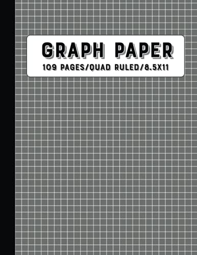 Graph Paper Composition Notebook: Grid Paper, Quad Ruled, 109 Sheets, 8.5x11
