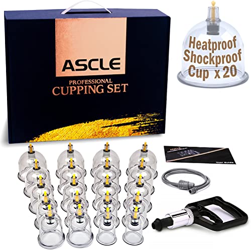 ASCLE Cupping Set w/Extra Thick Super Cup, 20-Cup