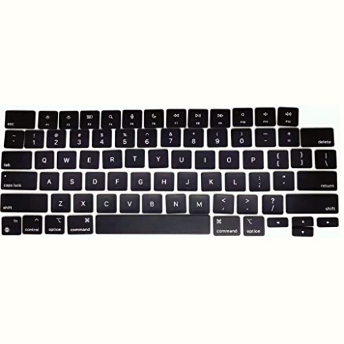 Replacement US Keyboard keycap Keycaps Keys Compatible with MacBook Pro M1M2 Pro Max Retina 14 inch Model A2442 MKGR3 MKGT3 EMC 3650, 16 inch Model A2485 MK1E3 MK1H3 EMC 3651 2021-2022 Year