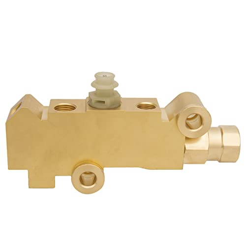 PV4 Proportioning Valve, Brass PV4 Brake Proportioning Valve, 172-1361 Disc/Disc Brake System Combination Valve for Ford Chevy Mopar 4 Wheel Disc Brakes Trucks Proportioning Valve PV4