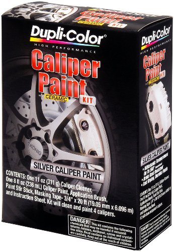 Dupli-Color (BCP403-2 PK) Silver Brake Caliper Paint Kit - 8 oz. Aerosol, (Case of 2)