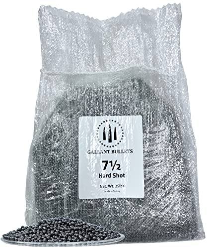 Gallant Bullet Lead Shot - Bulk Lead Shot for Reloading Ballast Weights Shooting Sled Scuba Lead Shot Weight Lead Ball Shot Heavy Duty Lead Balls Lead Shots - 25lb Lead Shot Bag