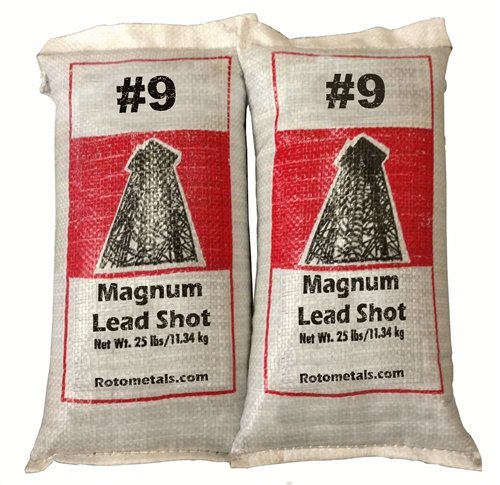 Magnum Lead Shot #9 50 pounds 2-25 Pound Bags