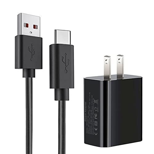 USB Type C Charger Charging Cable for New Jitterbug Flip 2 and New Jitterbug Lively Smart 3 - (5Ft) (Not Compatible with The Old Version Micro Port)