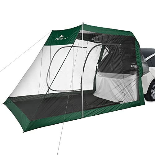Forceatt Portable SUV 6'x11'+ Tent for Hatchback, Tailgate Bed, Rear Door and Vans, Shade Car Canopy Car Awning Sun Shelter for Camping Picnics and Outdoor