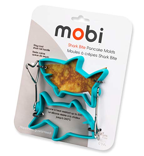 The Original - Mobi Pancake Silicone Mold  Put FUN Back Into Breakfast, Shark Bites