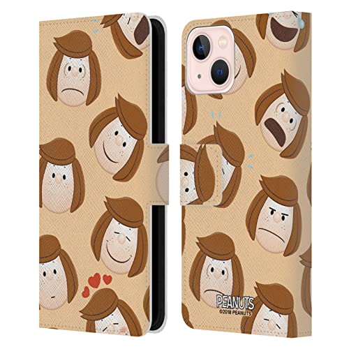 Head Case Designs Officially Licensed Peanuts Peppermint Patty Character Patterns Leather Book Wallet Case Cover Compatible with Apple iPhone 13