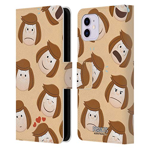 Head Case Designs Officially Licensed Peanuts Peppermint Patty Character Patterns Leather Book Wallet Case Cover Compatible with Apple iPhone 11