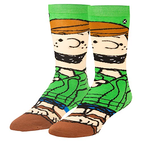 Odd Sox, Charlie Brown Socks for Men, Peanuts Comic Strip, Peppermint Patty