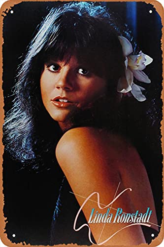 Muzuputs Linda Ronstadt Poster 12 X 8 Inches Vintage Retro Metal Tin Sign Art Decor