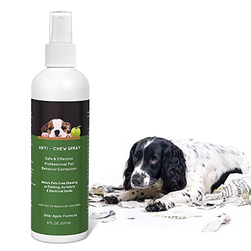 Hywean Bitter Apple Spray for Dogs to Stop Chewing, Pet Corrector Spray for Dogs, Dog No Chew Spray to Protect Furniture, Shoes, Plants