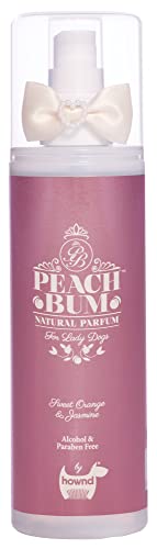 hownd Peach Bum Natural Parfum For Dogs - Long Lasting Perfum With Sweet Orange And Jasmine - Freshen Up Between Baths - Free From Alcohol, Parabens, Soap And Dyes - 8.5oz