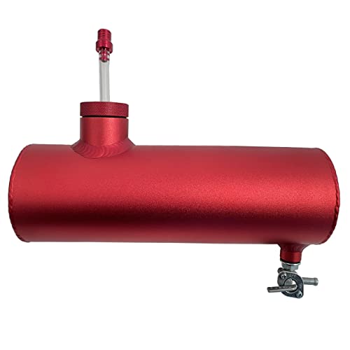 SJVLXHI Red Gas Tank Aluminum Cylinder 10" For Coleman Powersports CT200U BT200X CT200u-ex,For Predator 212cc 196cc/6.5HP Go Kart and Gas Mini Bike