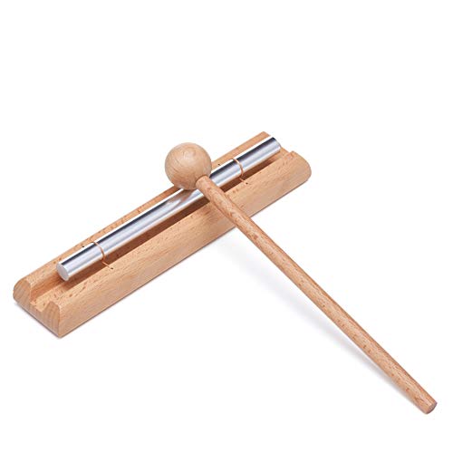 Solo Bell Chime Bar Hand Musical Percussion Instrument for Teachers Classroom Management, Meditation, Meeting, and Sound Therapy