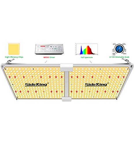 SideKing SK2500D LED Grow Light for Indoor Plants, 250W Daisy Chain Dimmable Full Spectrum Grow Lights with 664pcs Samsung Diodes, 2x4 Growing Lamps for Hydroponics Greenhouse Veg and Bloom