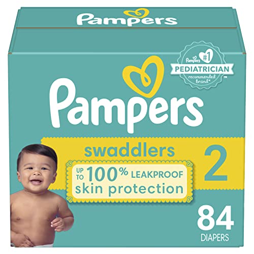 Pampers Swaddlers Newborn Diaper Size 2 84 Count