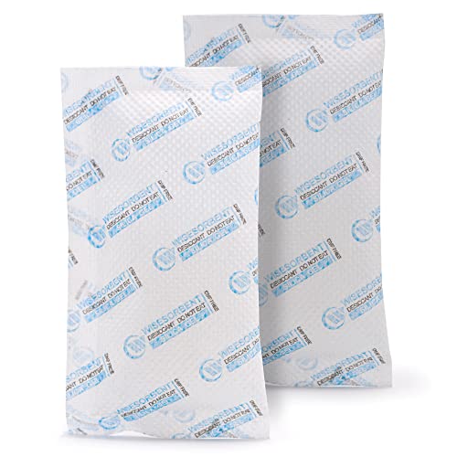 Wisesorb Silica Gel Packets, 20 Gram 5 Packs Dessicant Packets for Storage, Pure and Safe Silica Gel Desiccant Packs, Humidity Packs