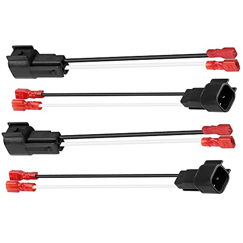 4 Pack 72-5600 Speaker Harness Replacement for Ford Speaker Wire Harness Adapter Replacement for Ford F150 F250 Escape Mustang Lincoln Mercury Mazda Speaker Wiring Harness Adapter